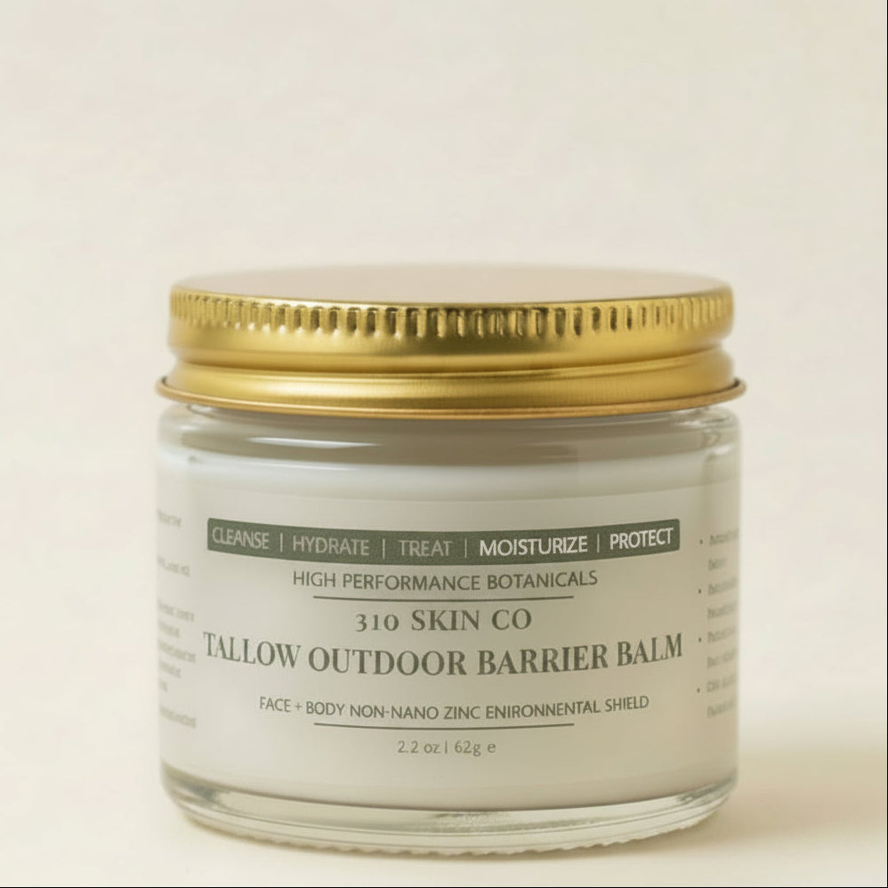 Blue Tansy & Tallow Solar Barrier Balm – Non-Nano Zinc Mineral Day Shield for Face & Body