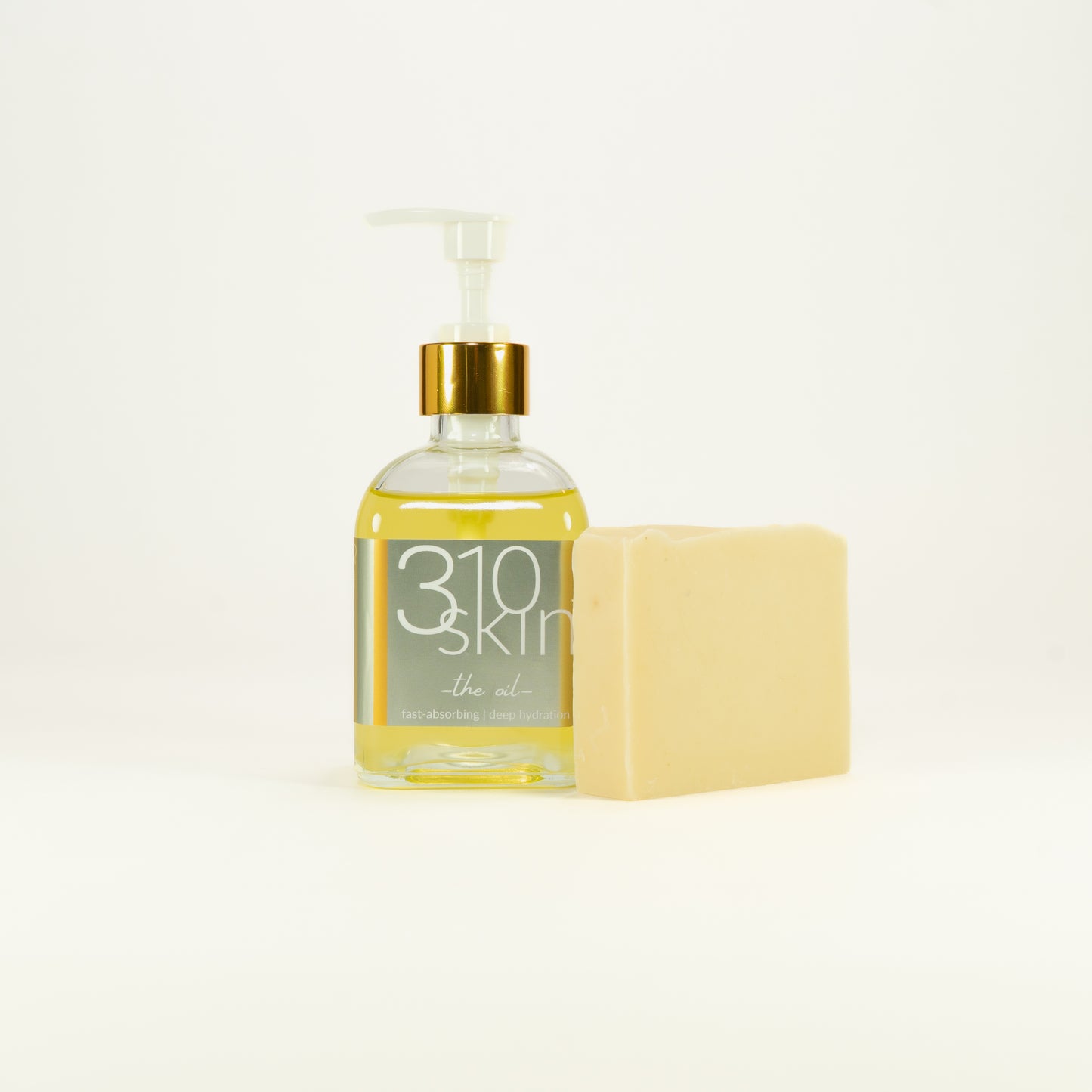 310Skin 5-in-1 all-natural citrus omega rich glow oil and citrus tallow soap