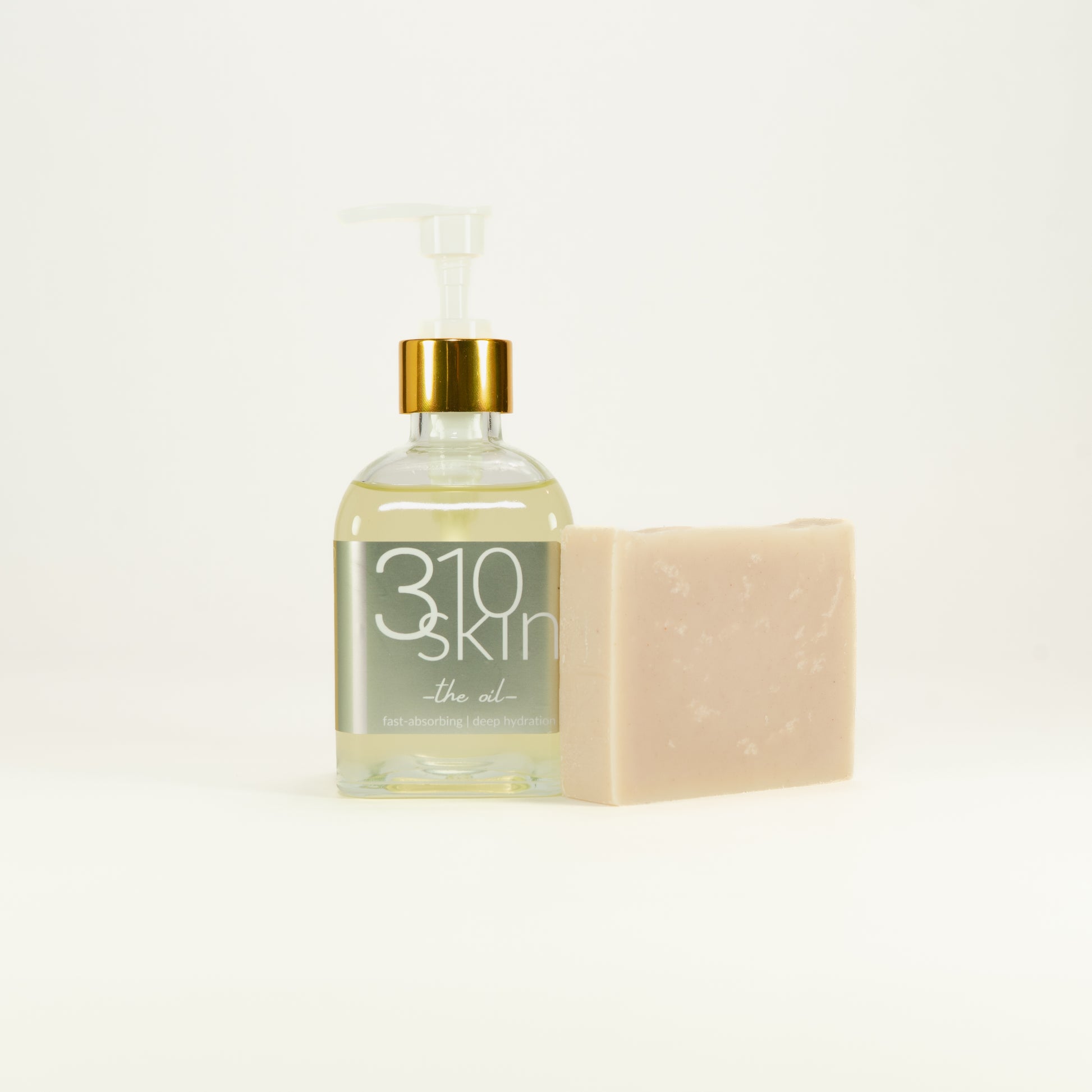 310Skin 5-in-1 all-natural lavender omega rich glow oil and patchouli lavender mint tallow soap
