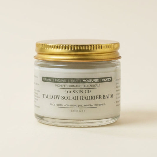 Blue Tansy & Tallow Solar Barrier Balm – Non-Nano Zinc Mineral Day Shield for Face & Body