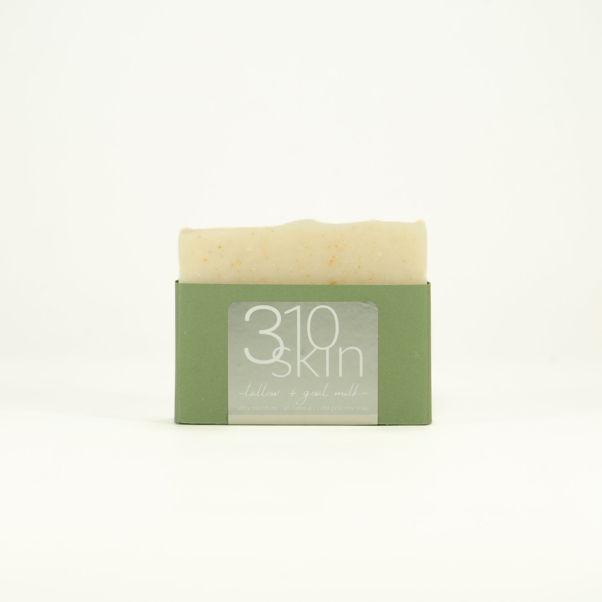 packaged 4-in-1 310Skin honey oat tallow + goat milk soap bar