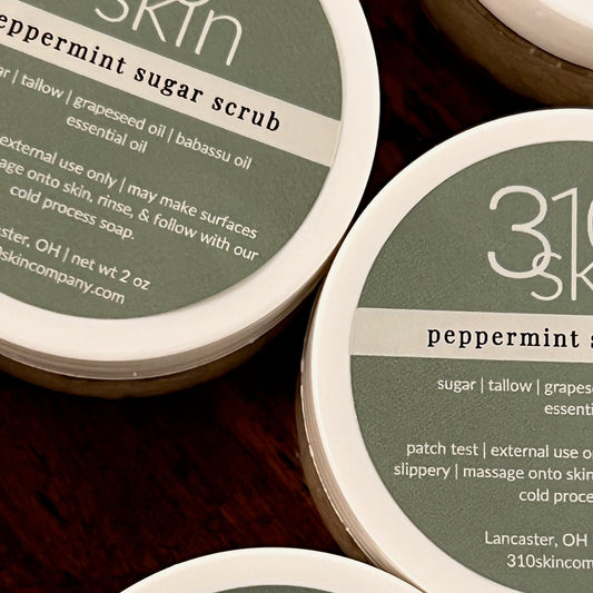 peppermint tallow sugar scrub