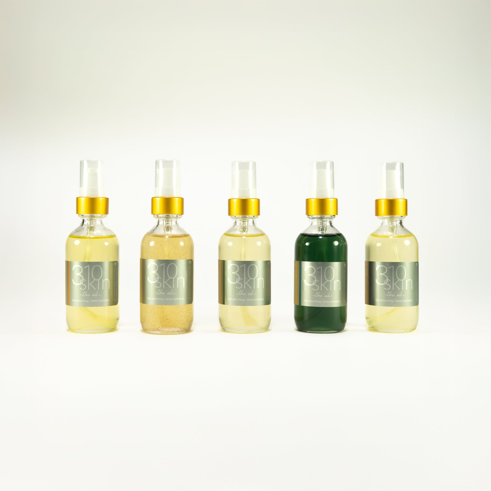 travel size collection 310Skin 5-in-1 Omega rich glow oil