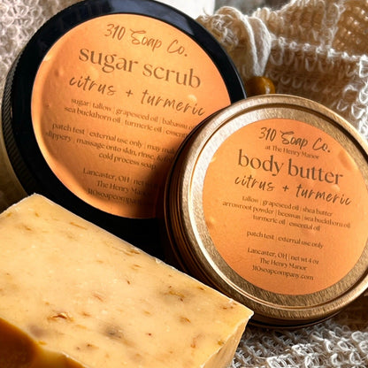 Exfoliating Tallow Scrubs | Renewing + Moisture Rich - 310 Soap Company